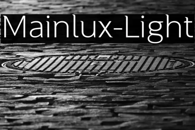 Mainlux-Light Font examples