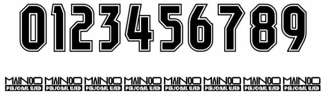Mainoo Personal Use 3 Шрифта ДРУГИЕ символов
