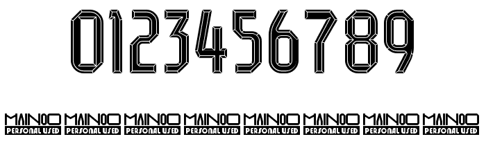 Mainoo Personal Use Diamond Caratteri ALTRI CARATTERI