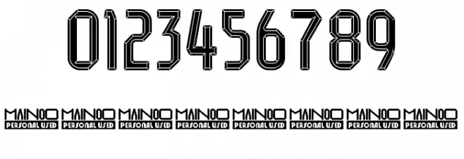 Mainoo Personal Use Diamond Шрифта ДРУГИЕ символов