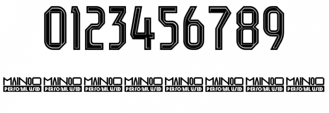Mainoo Personal Use In Line Font OTHER CHARS