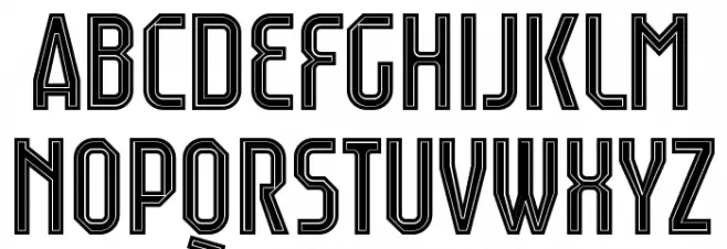 Mainoo Personal Use In Line Schriftart Groß