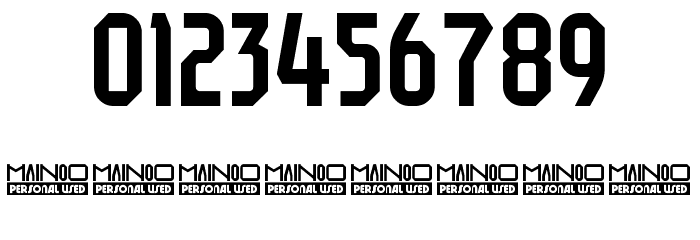 Mainoo Personal Use Font OTHER CHARS