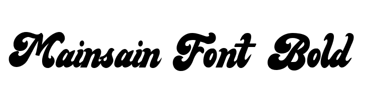 Mainsain Font Bold  Frei Schriftart Herunterladen