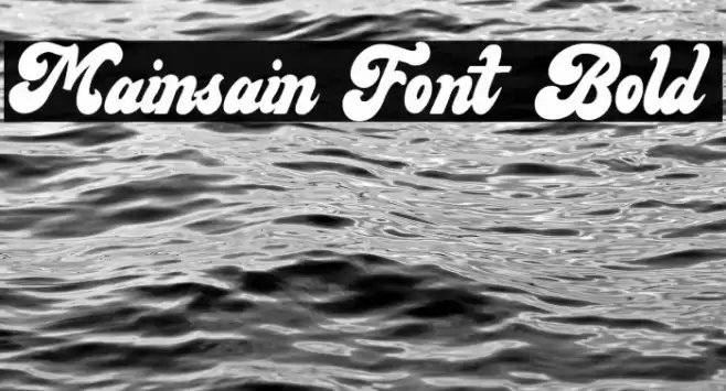 Mainsain Font Bold Font examples