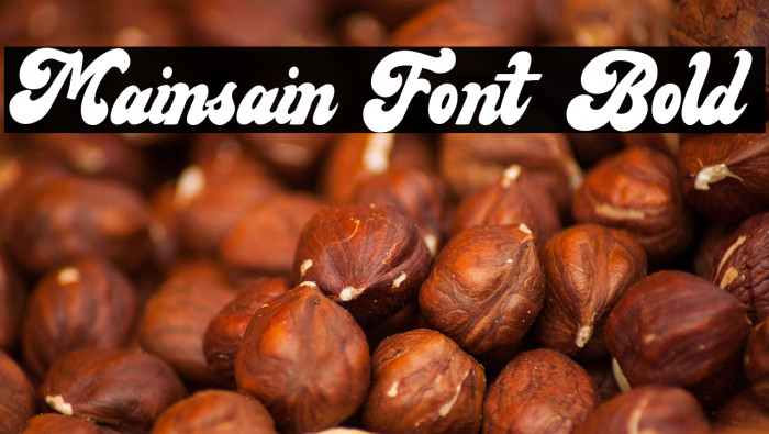 Mainsain Font Bold Example 3