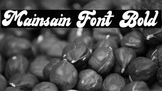 Mainsain Font Bold Font examples