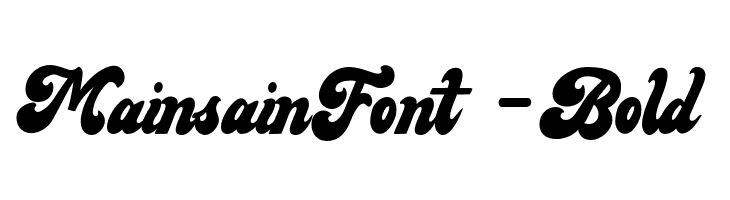 MainsainFont-Bold  Fuentes Gratis Descargar