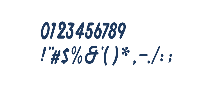 MainsainFont-Bold Other Characters