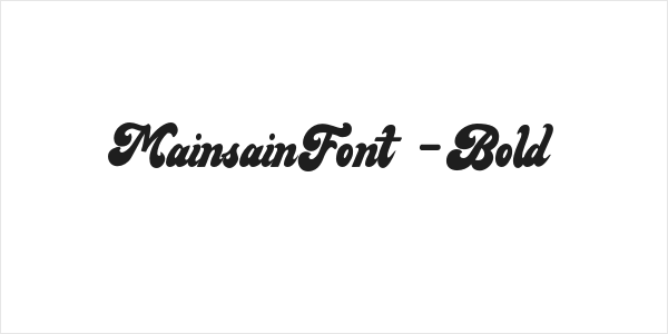 MainsainFont-Bold Logo