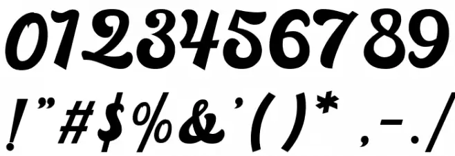 Mainstay Font OTHER CHARS