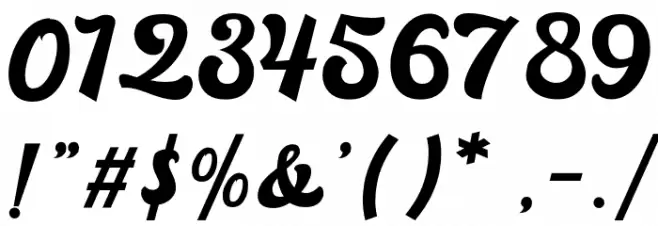 Mainstay Font OTHER CHARS