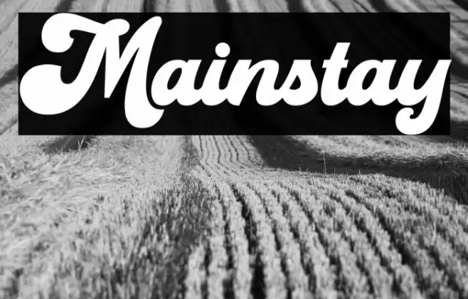 Mainstay Font examples