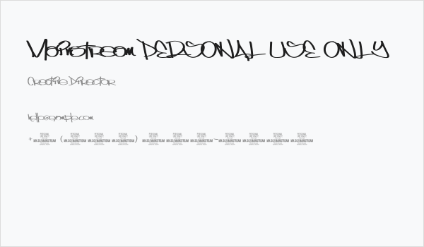 Mainstream PERSONAL USE ONLY Business Card