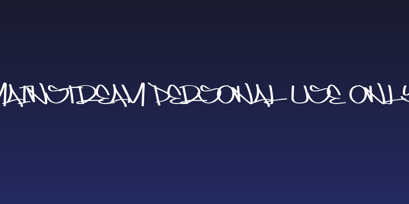 Mainstream PERSONAL USE ONLY Social Header