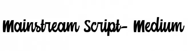 Mainstream Script-Medium 