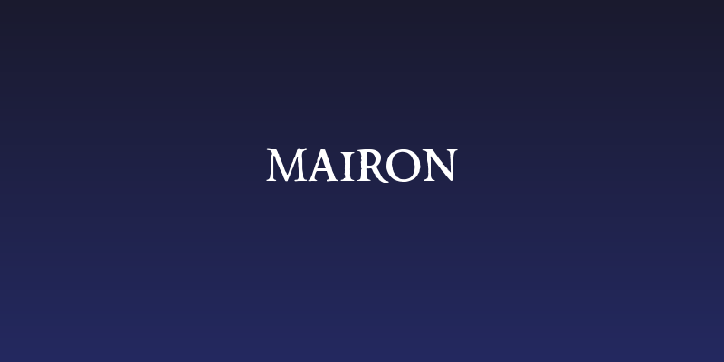 Mairon Social Header