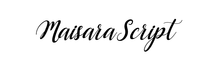 MaisaraScript  Frei Schriftart Herunterladen