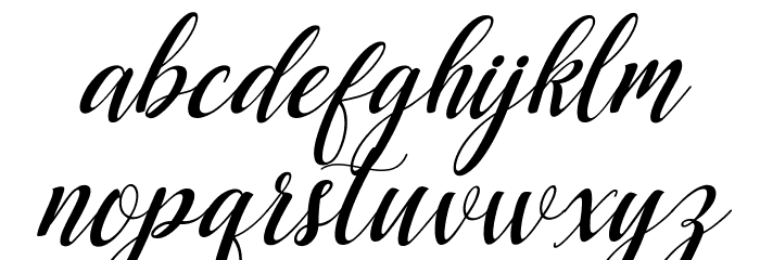 MaisaraScript Font LOWERCASE