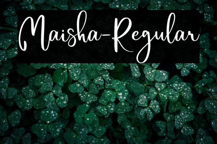 Maisha-Regular Example 1