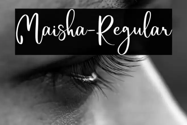 Maisha-Regular Font examples