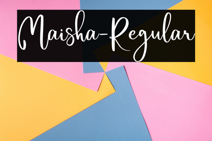 Maisha-Regular Example 3