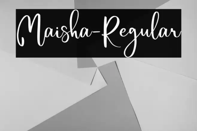Maisha-Regular Font examples