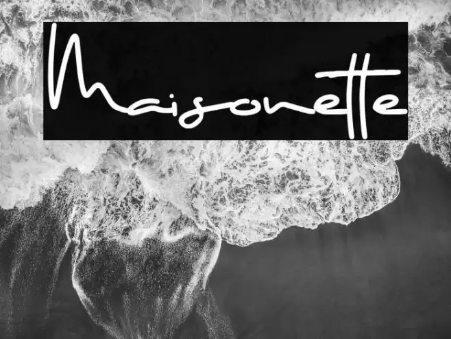 Maisonette Font examples