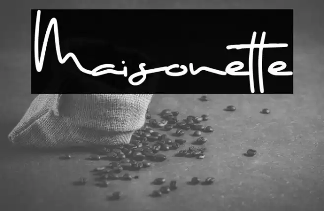 Maisonette Font examples