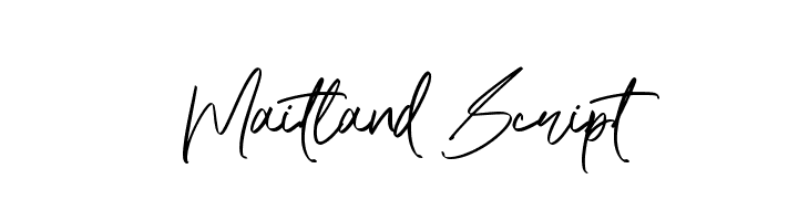 Maitland Script  नि: शुल्क फ़ॉन्ट्स डाउनलोड