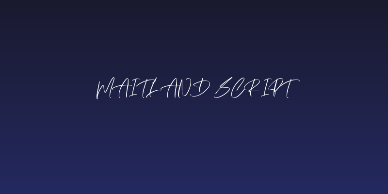 Maitland Script Social Header