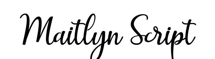 Maitlyn Script  Frei Schriftart Herunterladen