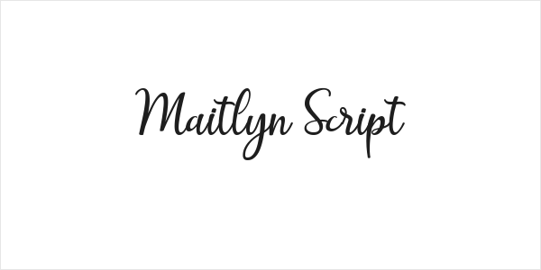 Maitlyn Script Logo