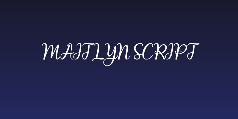 Maitlyn Script Social Header