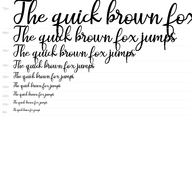 Maitlyn Script Waterfall