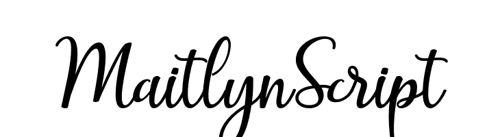 MaitlynScript  font caratteri gratis