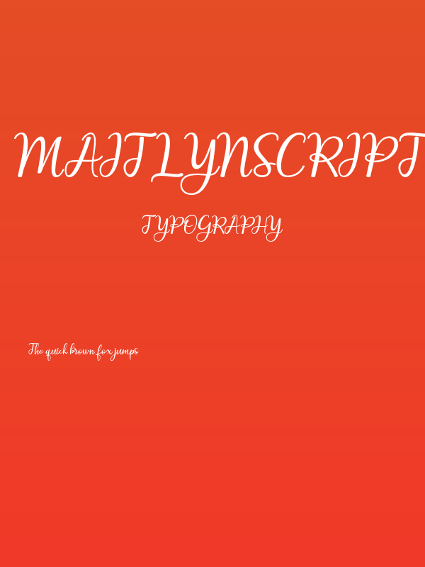 MaitlynScript Poster