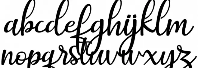 MaitlynScript 字体 小写