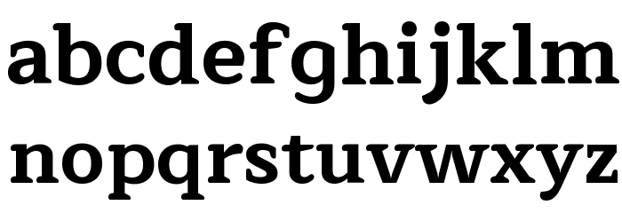 Maitree Bold Font LOWERCASE