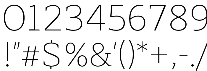 Maitree ExtraLight Font OTHER CHARS