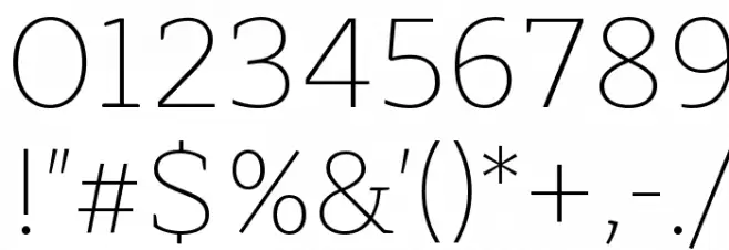 Maitree ExtraLight Font OTHER CHARS