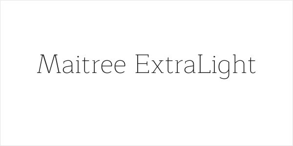 Maitree ExtraLight Logo