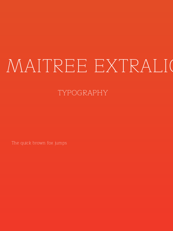 Maitree ExtraLight Poster