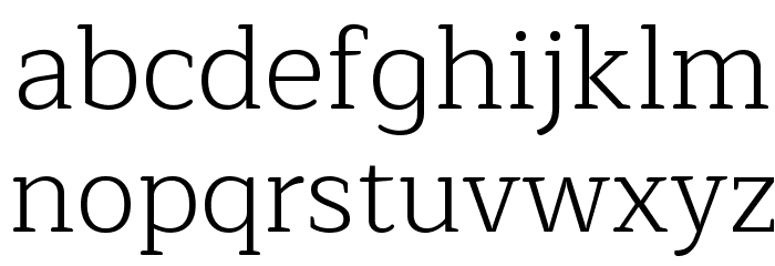 Maitree Light Font LOWERCASE