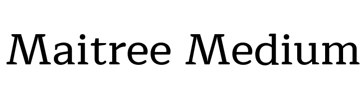 Maitree Medium  免费字体下载