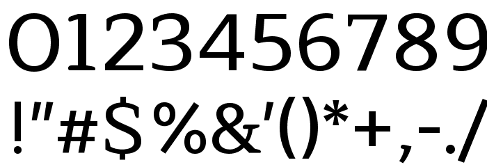 Maitree Medium Font OTHER CHARS