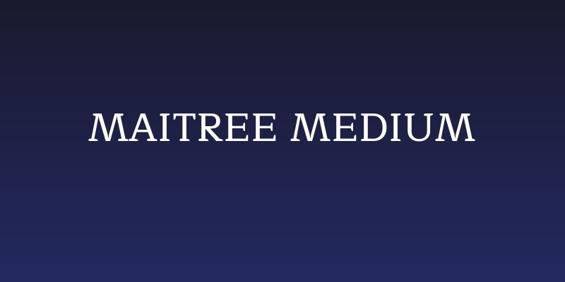 Maitree Medium Social Header