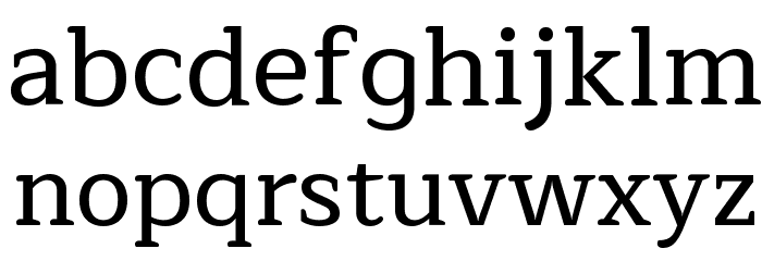 Maitree Medium Font LOWERCASE