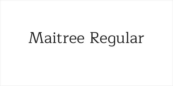 Maitree Regular Logo