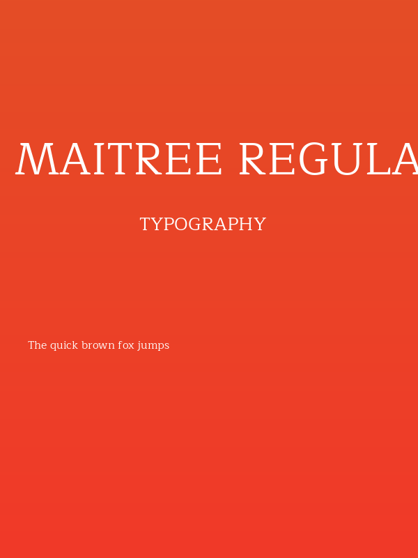 Maitree Regular Poster